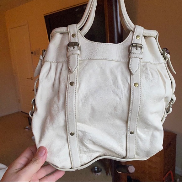 Cynthia Rowley Cream Leather Handbag - Picture 8 of 10
